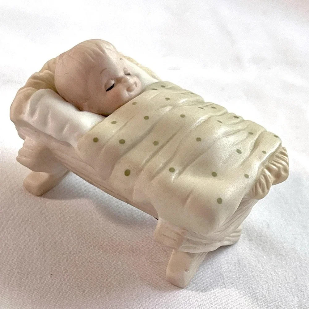 Vintage Lefton Baby Jesus Figurine Only Nativity Scene Replacement